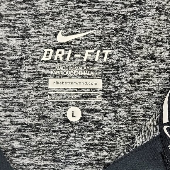 Nike Woman’s Dri Fit Gray Long sleeve hissed front pocket sweatshirt size L - Picture 11 of 14